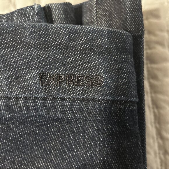 Express Women’s Dark Wash Denim Pants Size 8 Regular - Picture 5 of 16